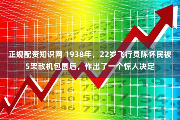 正规配资知识网 1938年,22岁飞行员陈怀民被5架敌机包围后,作出了一个惊人决定